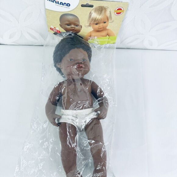 Miniland Multicultural Doll African American Boy 15 Inches Anatomically Correct‎ - Picture 3 of 13